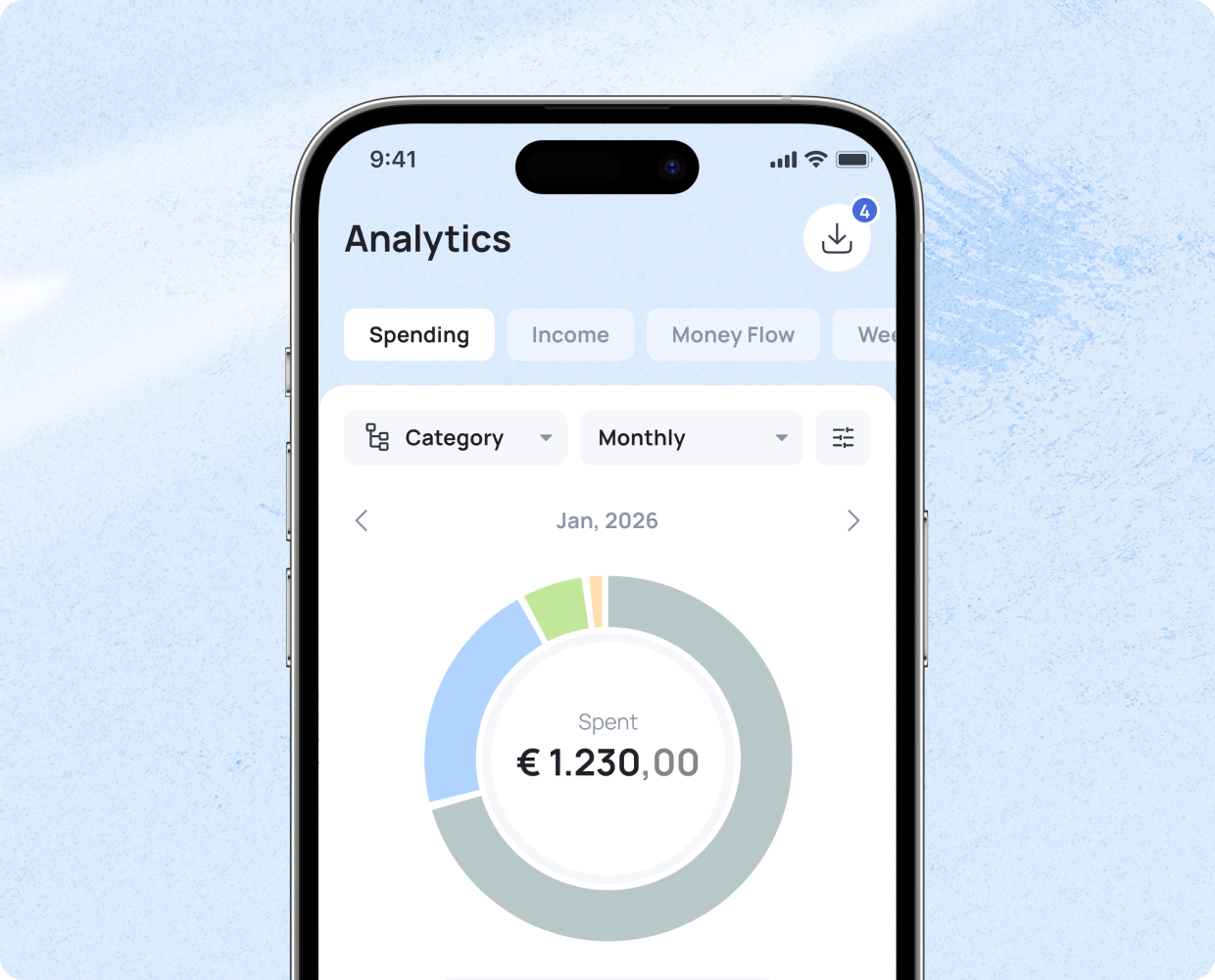 Monthly budget template