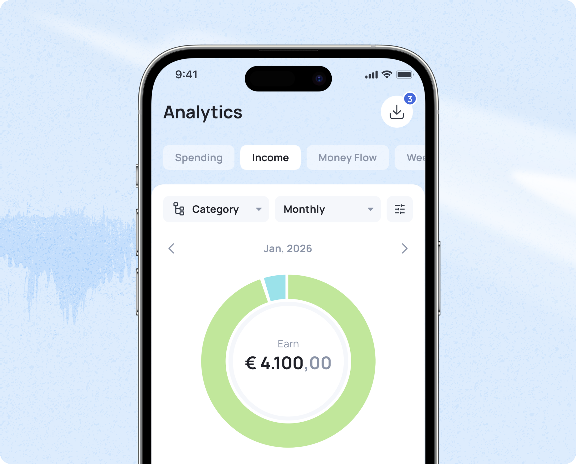 Monthly budget template