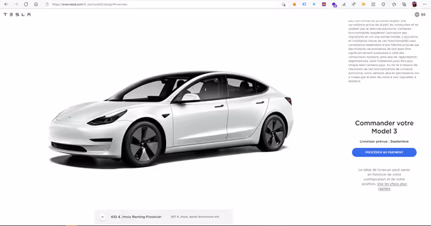 competitive analysis - example tesla