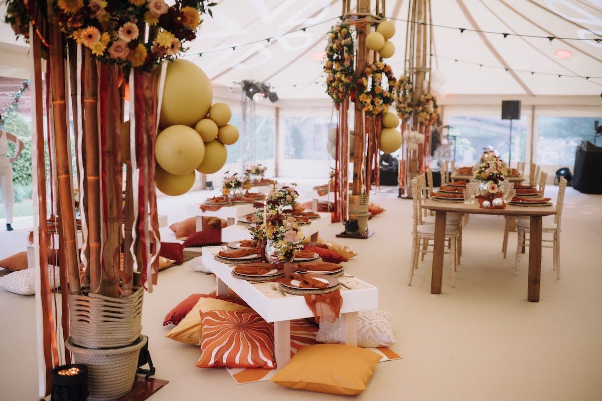 Intimate birthday on the theme of peace and love
