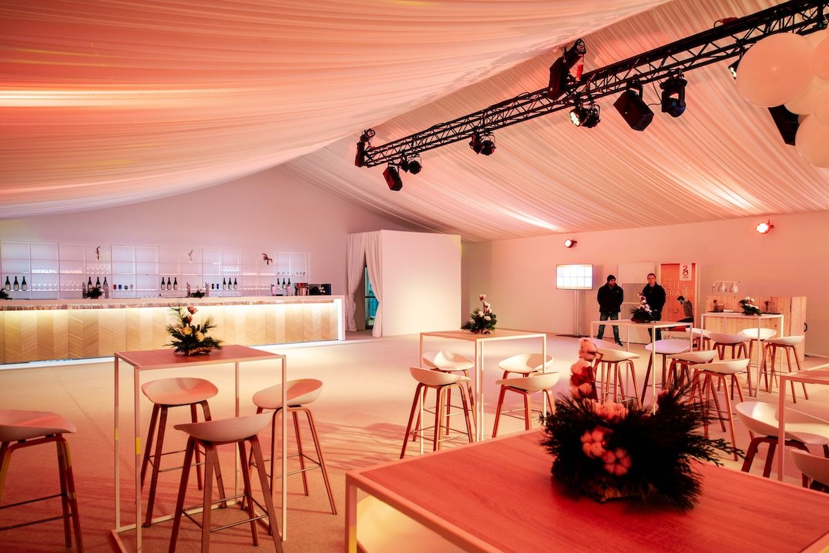 chauffage tente de reception professionnelle