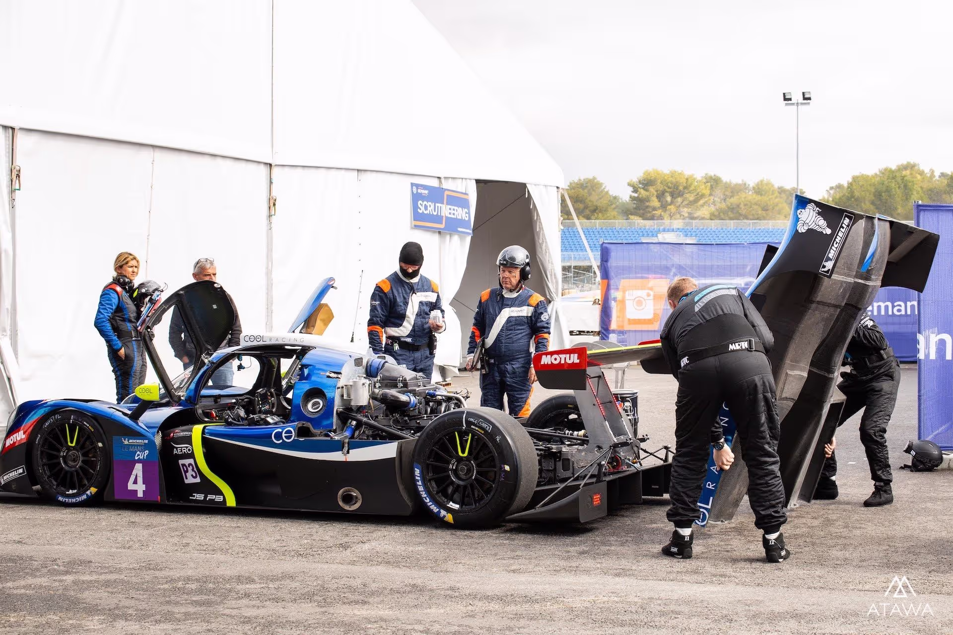 Conception d'un stand pour les essais FIA ELMS