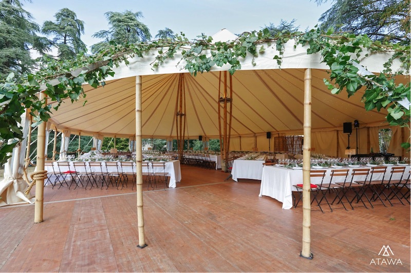 Atawa - Mariage bucolique sous un chapiteau bambou