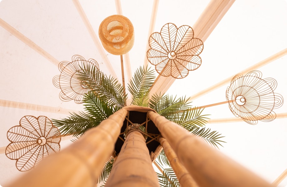 Chapiteau Bambou - Mâts