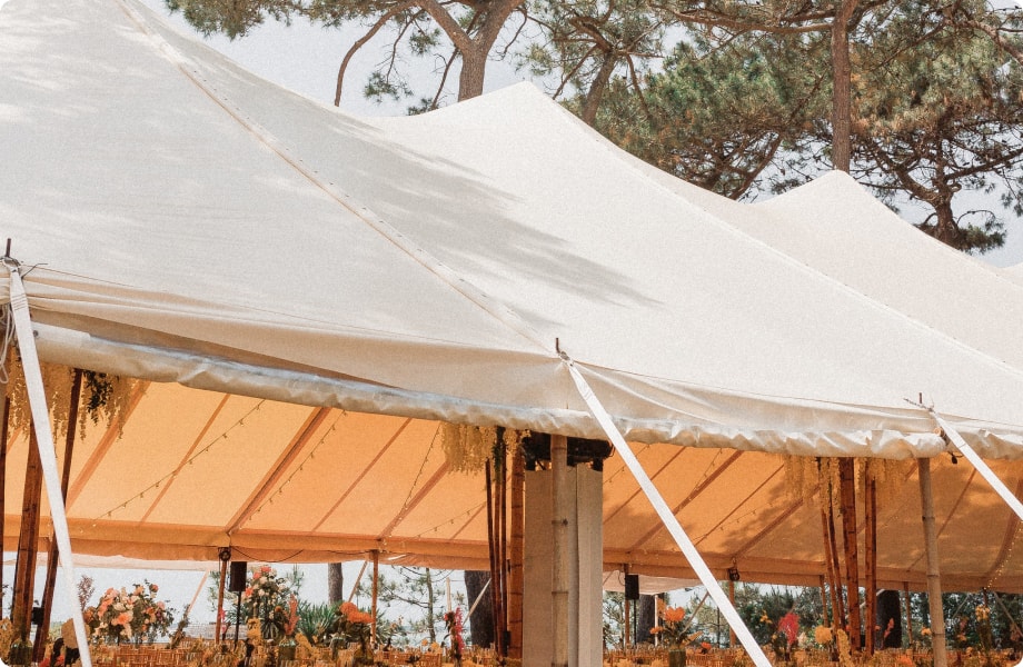 Chapiteau Bambou - Rideaux