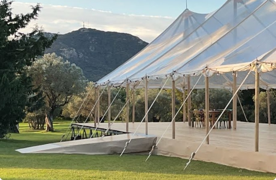 Tente Silhouette Cristal - Fixation