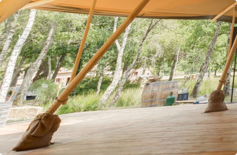 Tipi de Réception - Fixation