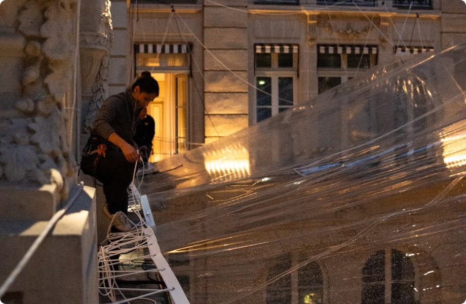 Toile Cristal - Fixation