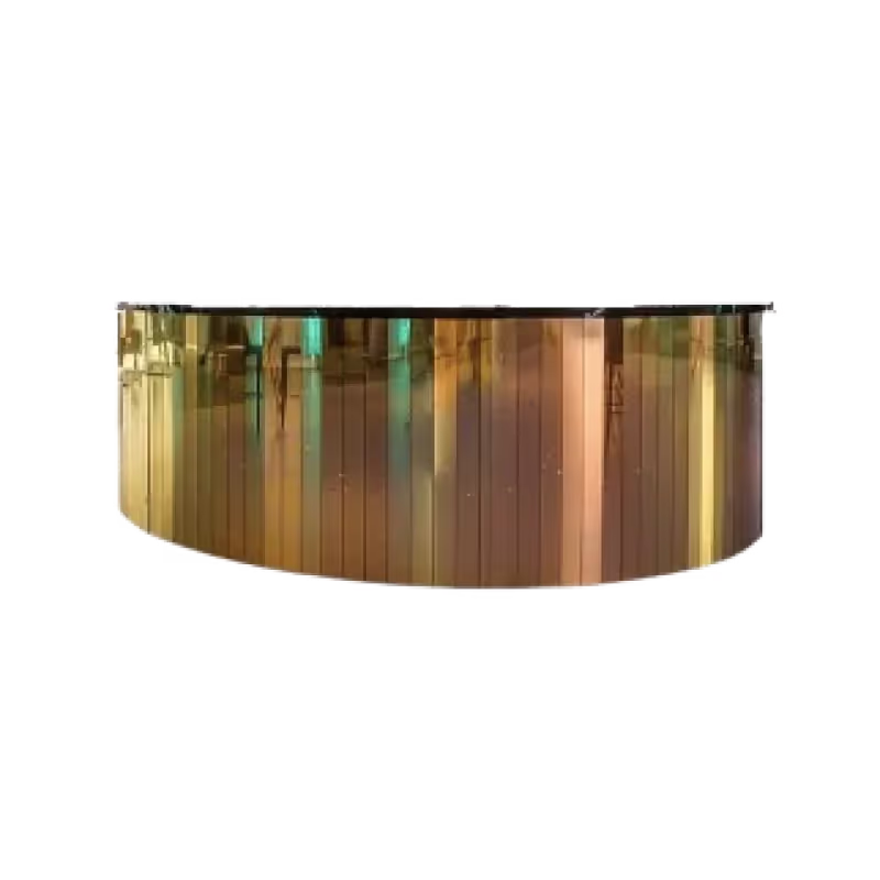 Gold Round Mirror Bar