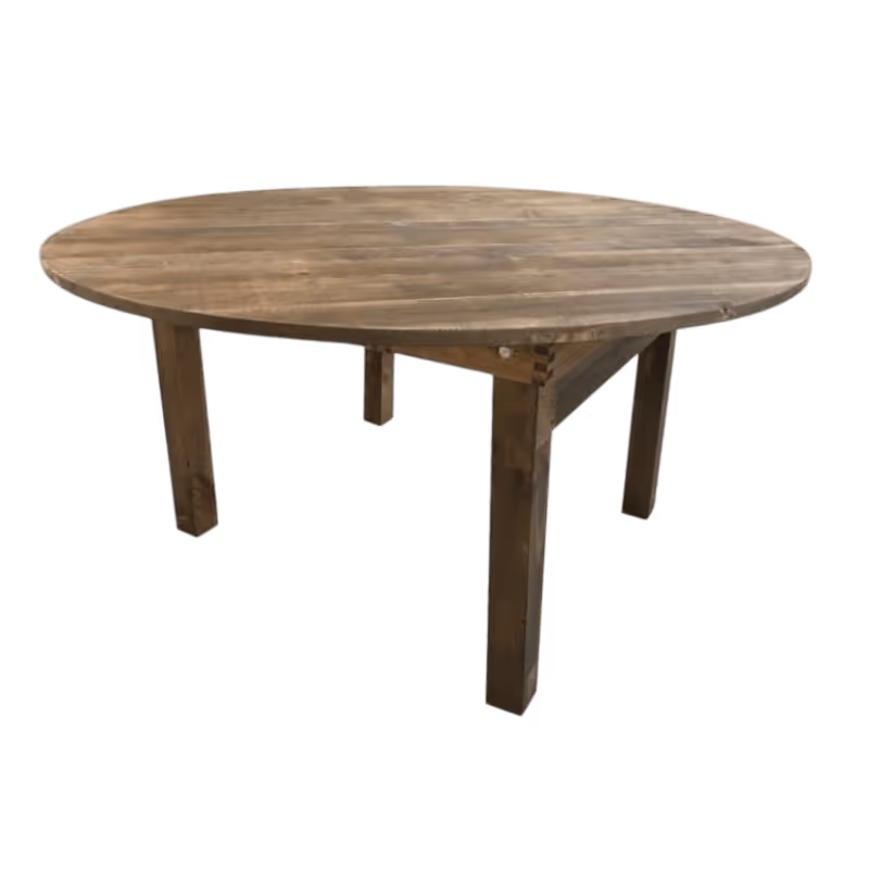 Round Wood Table