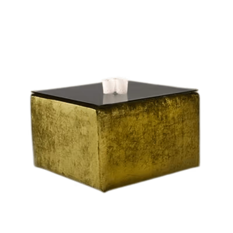 Cube Table with Glass or Mirror Top