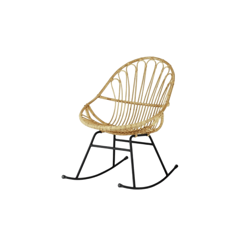 Chaise bascule bohème