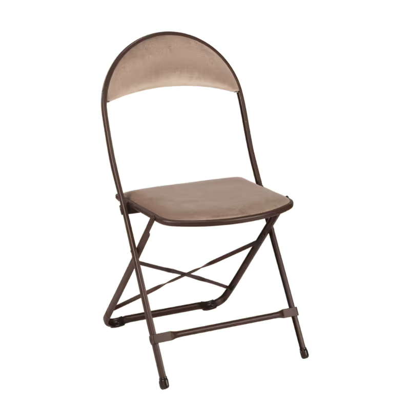 Chaise capitonnée taupe
