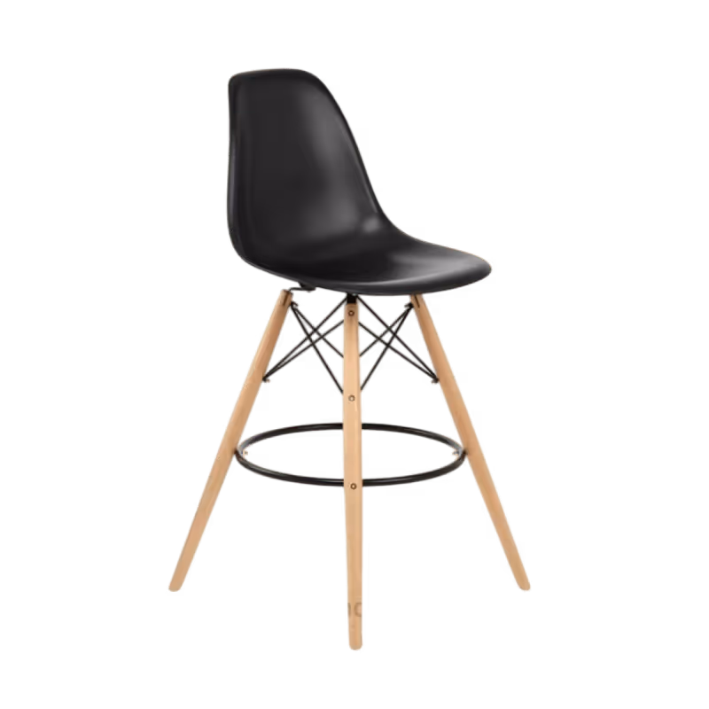 Chaise haute scandinave noire