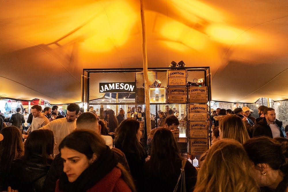 Tente stretch en hiver