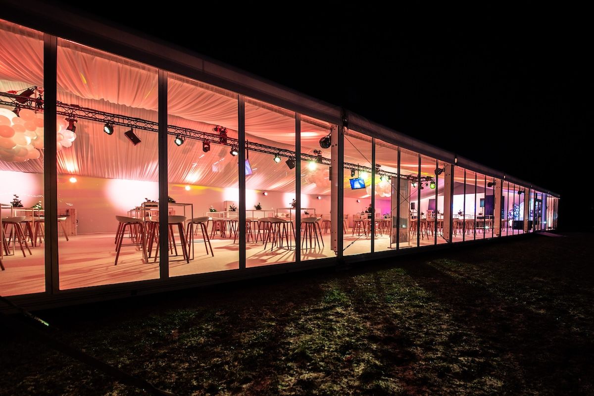 Tente cristal en hiver