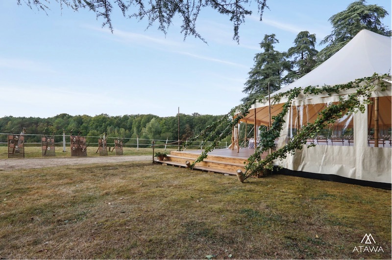 Atawa - Mariage sous un chapiteau bambou en Indre et Loire