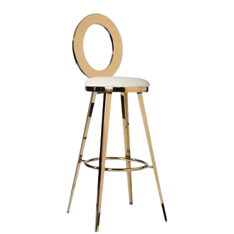 Furniture rental : Gold Bar Stool