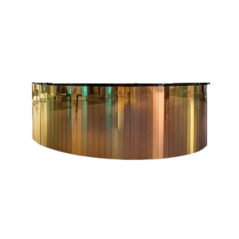 Gold Round Mirror Bar