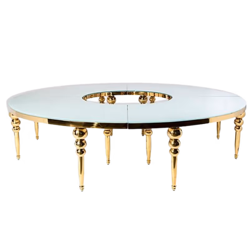 Furniture rental : Louisa Gold Table