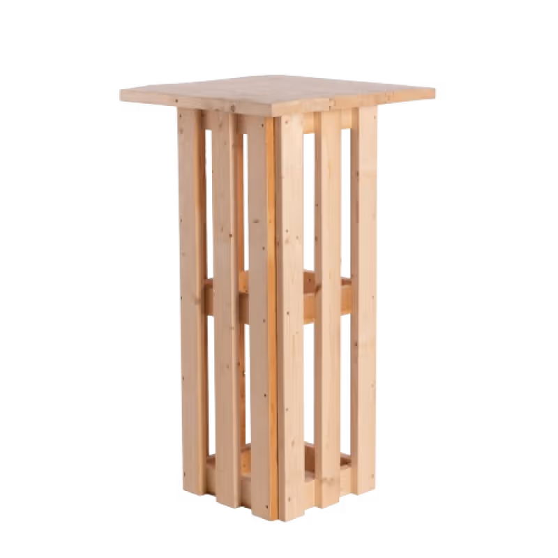 Pallet Wood Standing Table Rental