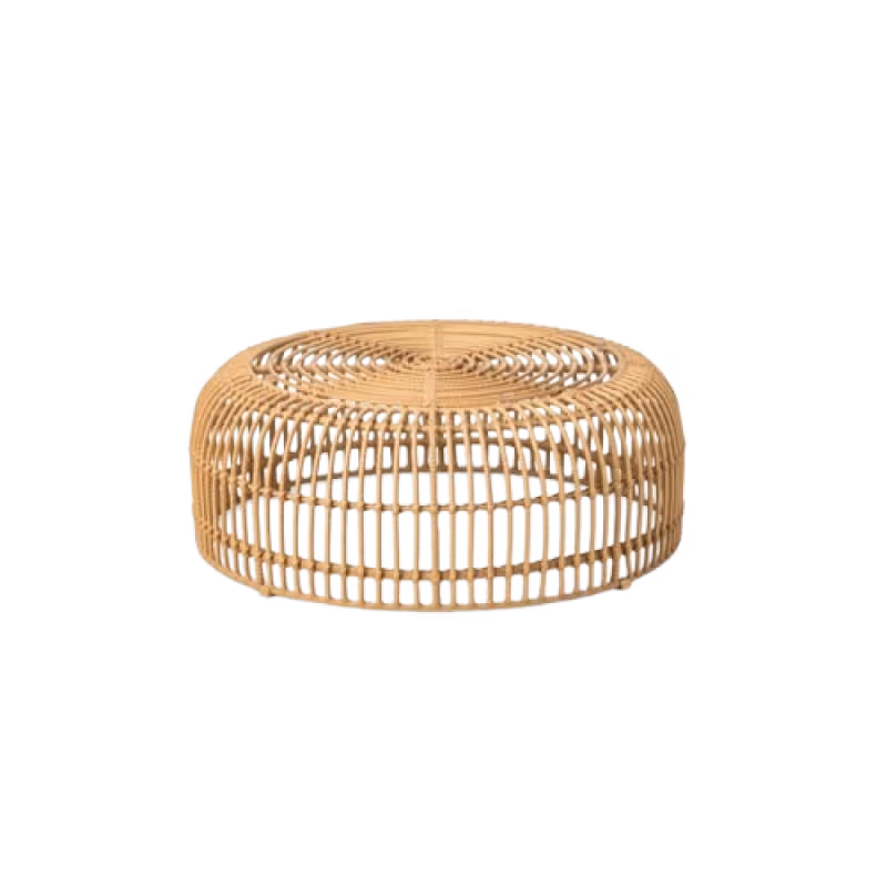 Round Rattan Coffee Table Rental