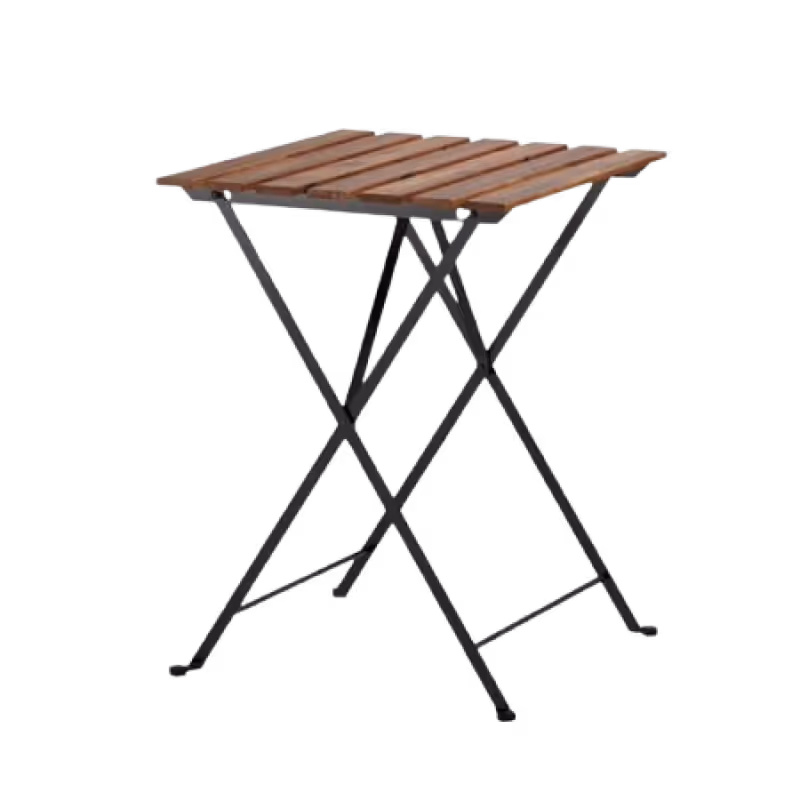 Furniture rental : Square Wood Pedestal Table