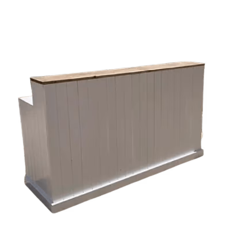 Furniture rental : White Wood Bar