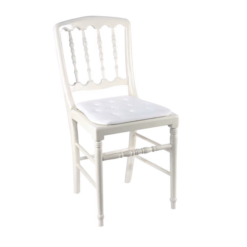 Furniture rental : White Napoleon Chair