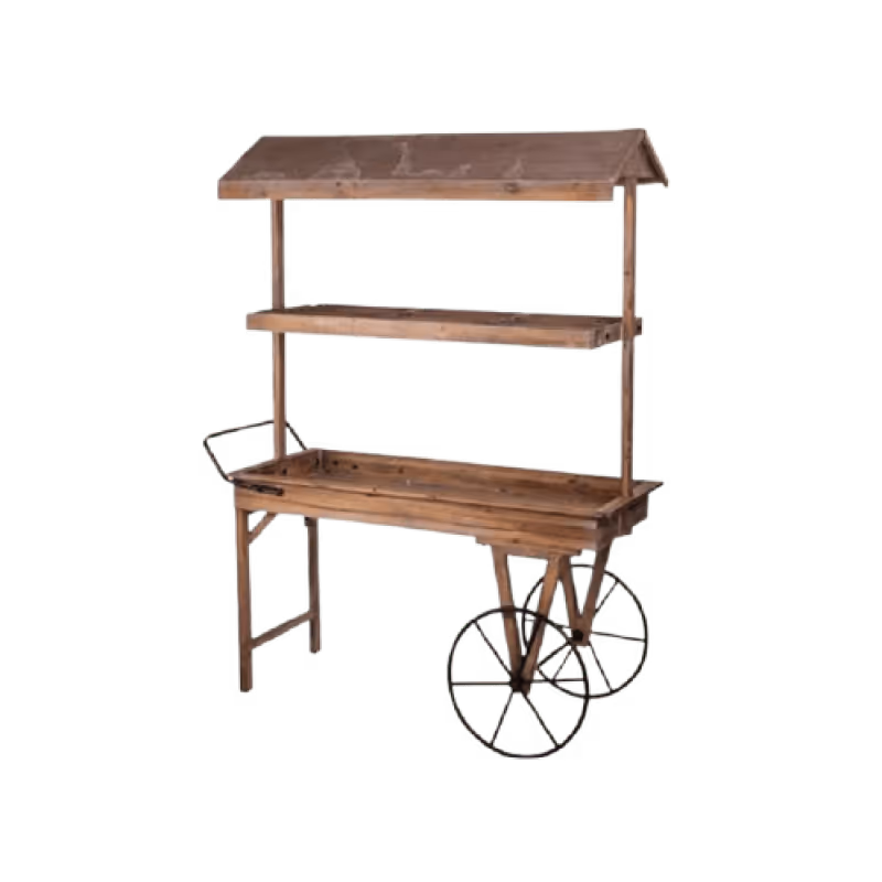 Wooden Bar Cart