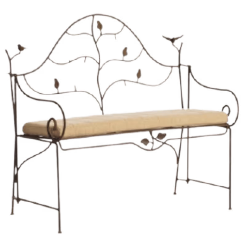 Wrought Iron Bench