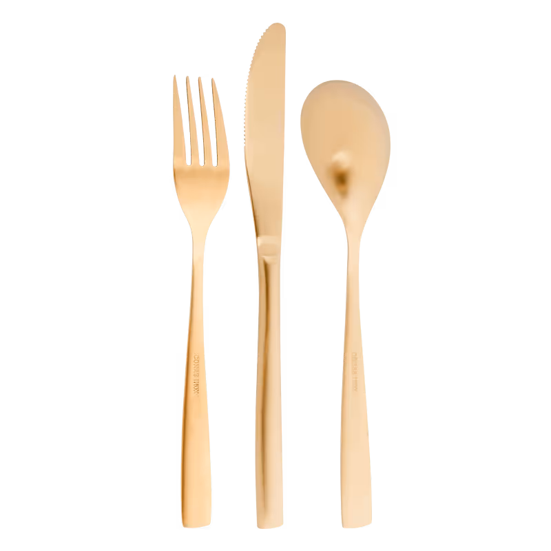 Tableware Rentals: Gold Neo cutlery line