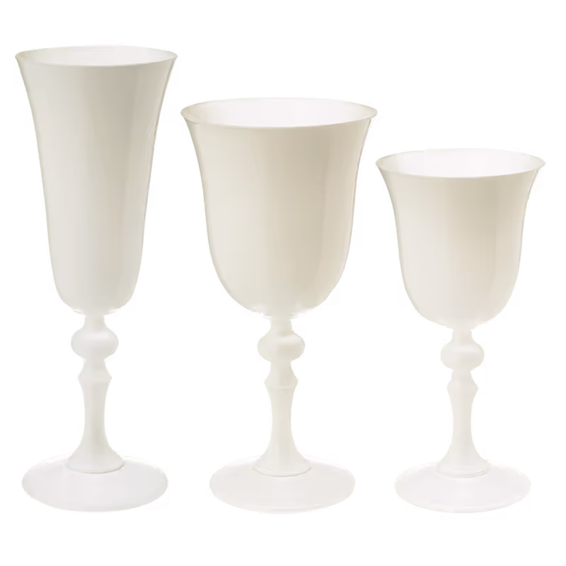 Tableware Rentals: Opal glass line