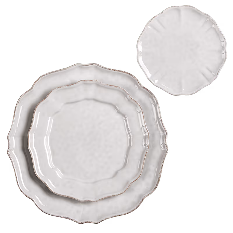 Tableware Rentals: Romance plate line