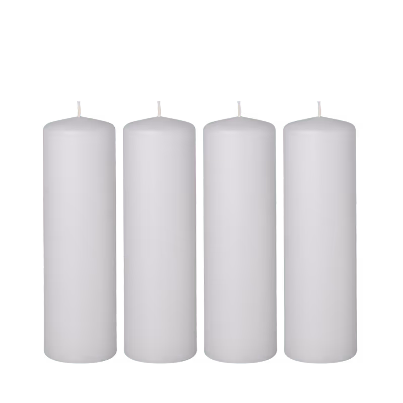 Tableware Rentals: White candles