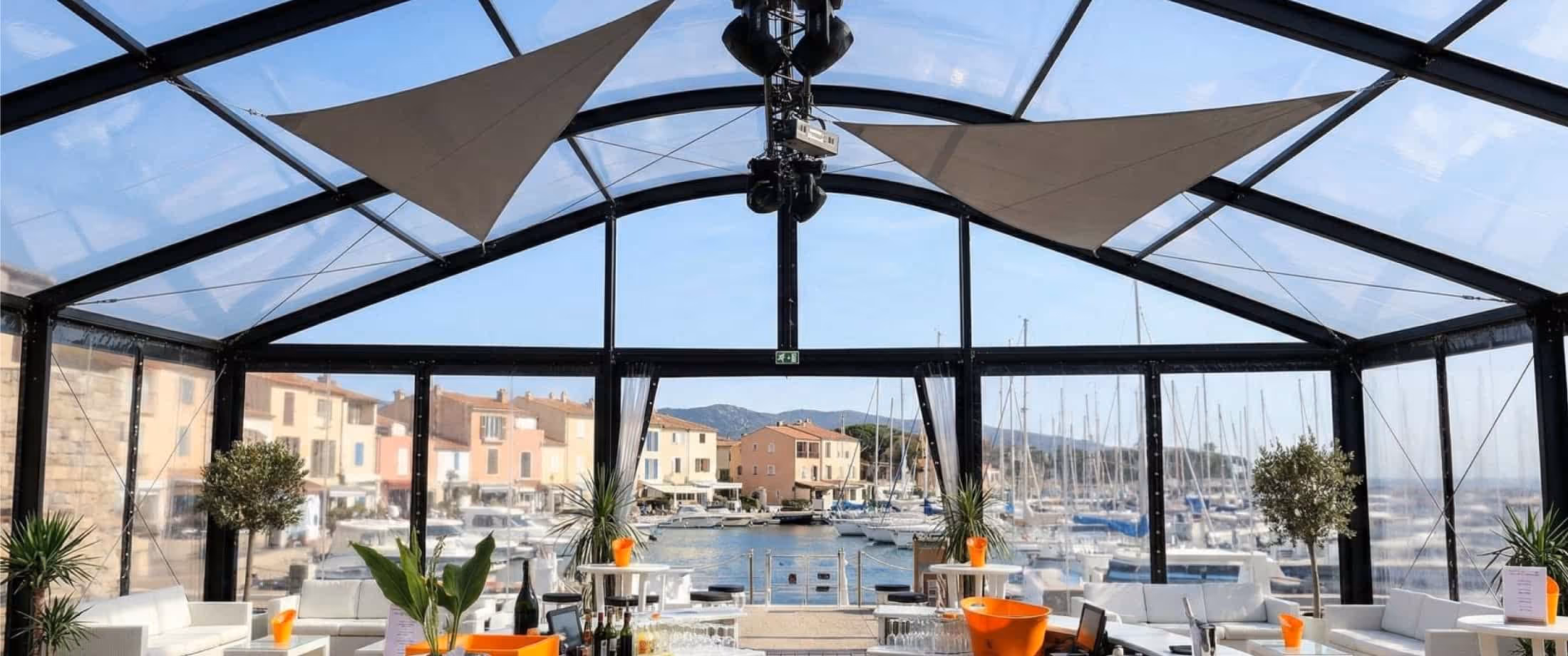 Arched Glass Wall Tent
