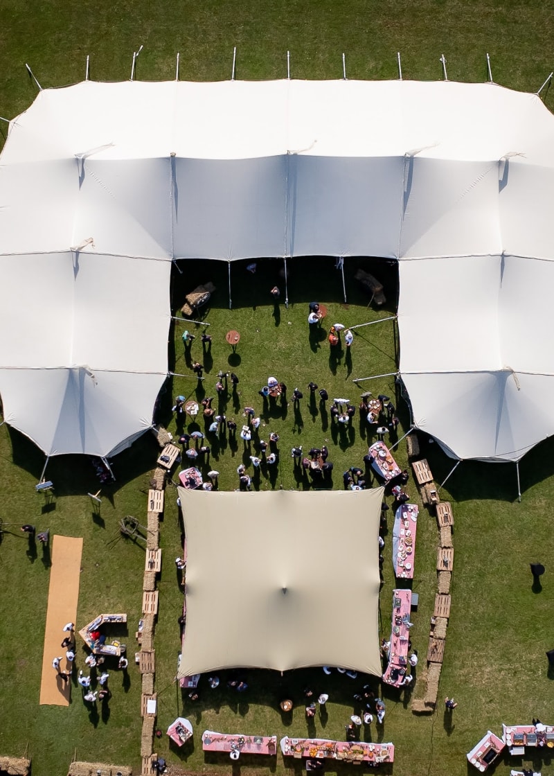 U-Shaped Sailcloth Tent