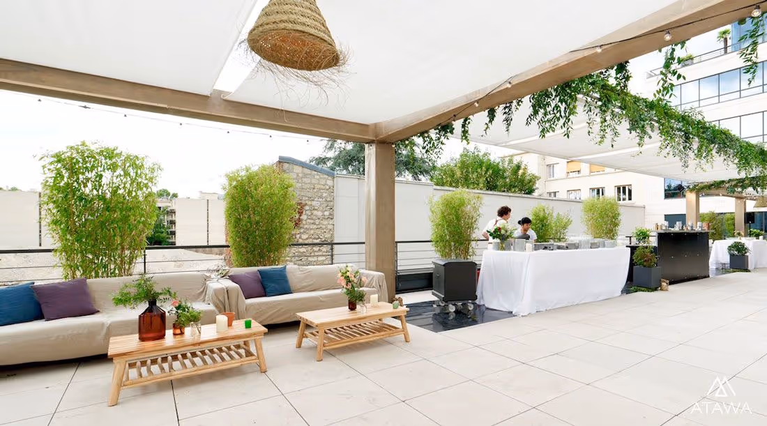 Covering a terrace in Neuilly