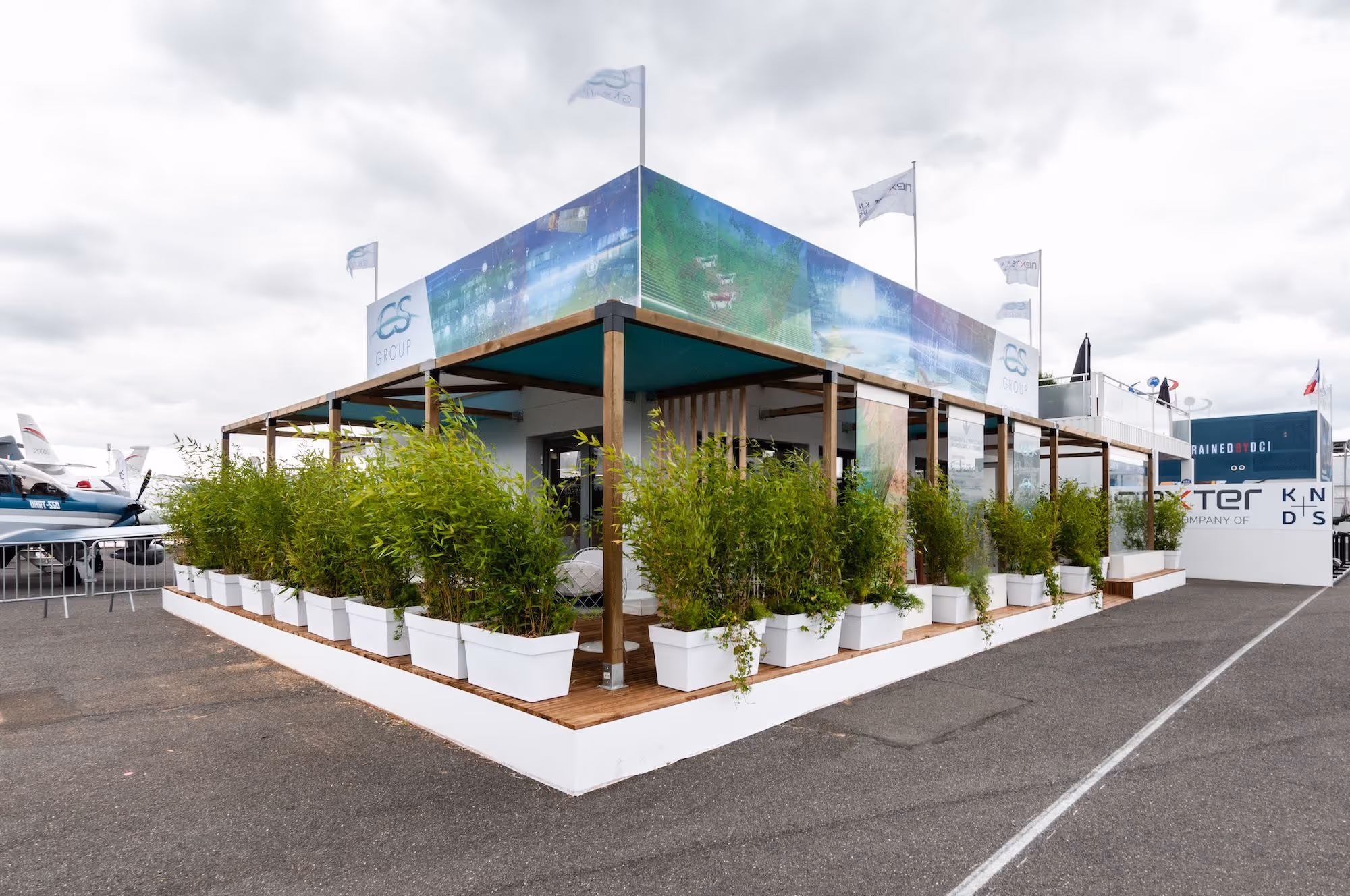Exterior stand for the 2019 Paris Air Show