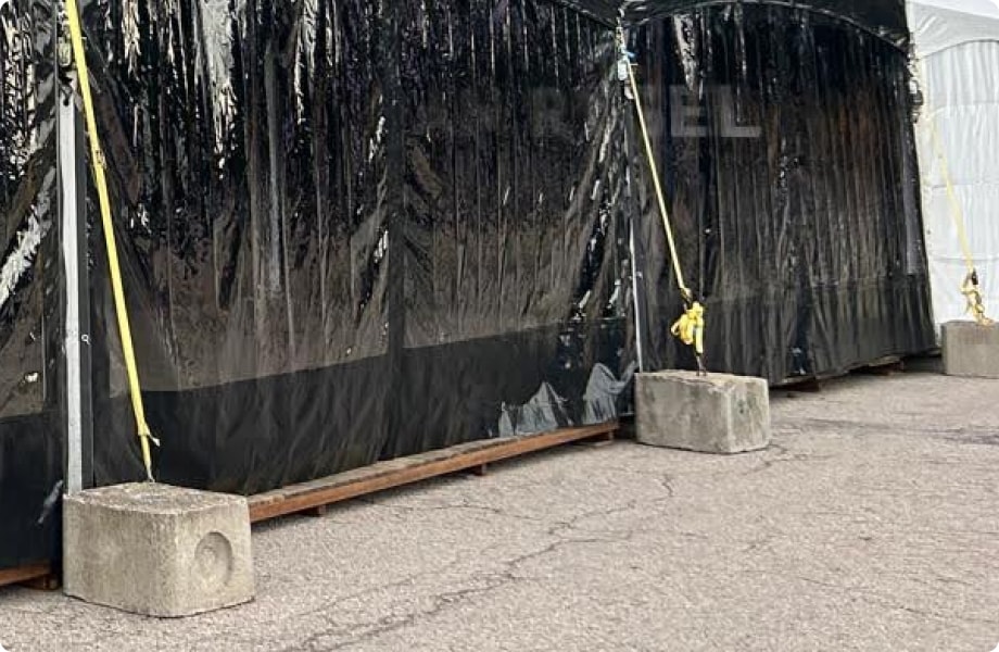 Tente Pagode - Fixation