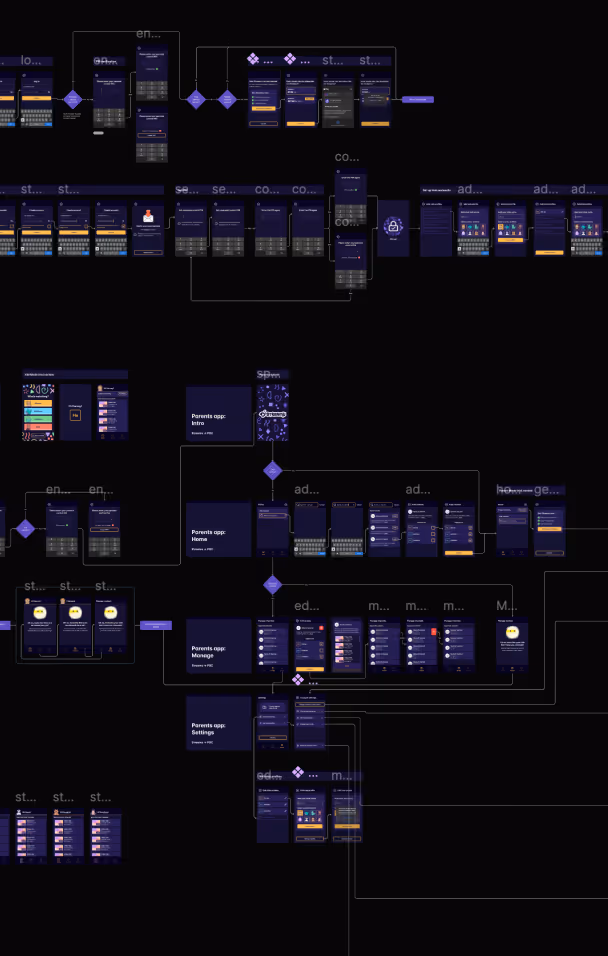 Intricately carved religious sculpture of a seated figure with two attendants in a decorated alcove inside a church, with stained glass windows and ornate red ceiling above.