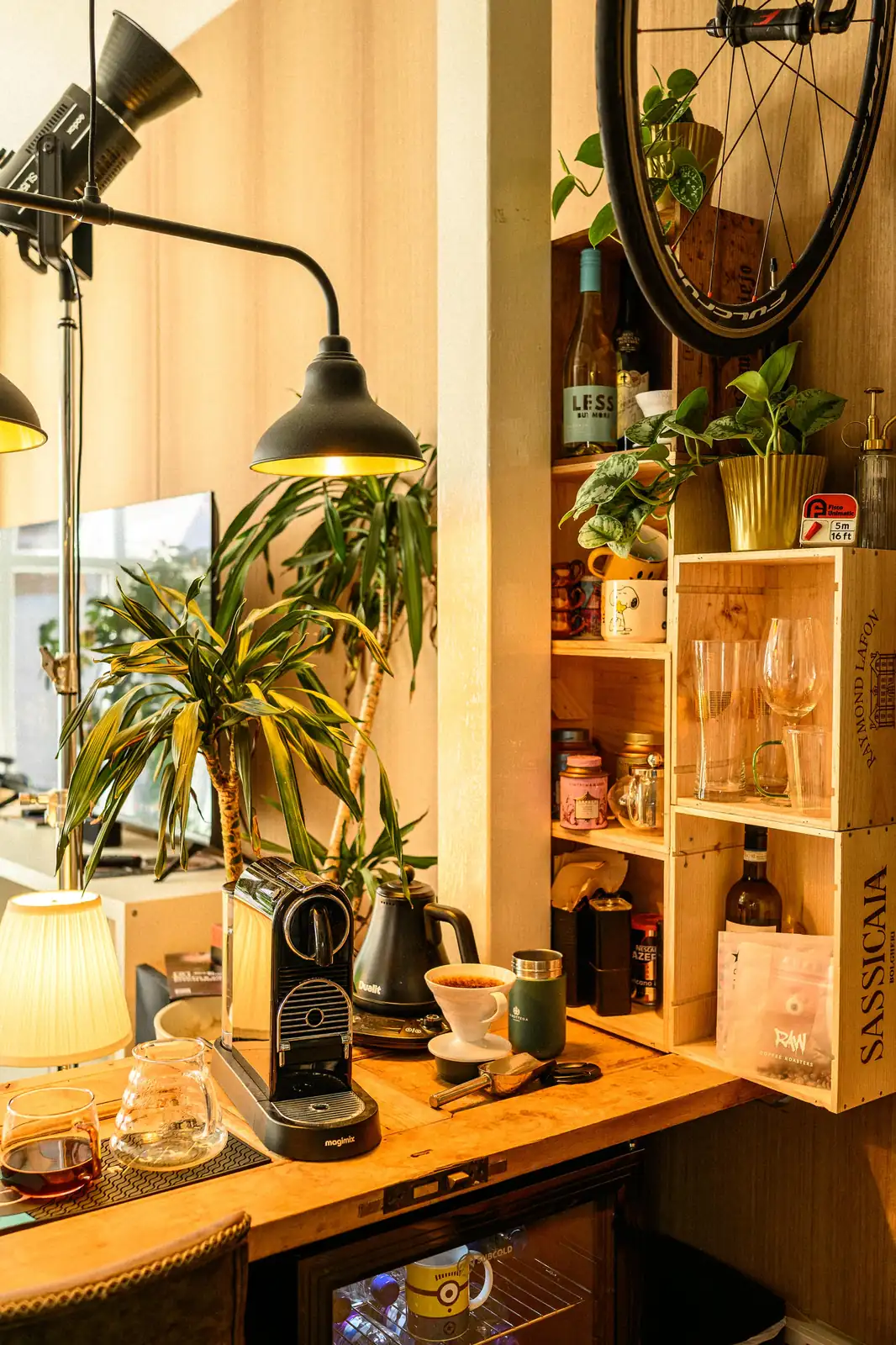 Coffee and refreshments corner available to studio hire clients at Dock Street Studio