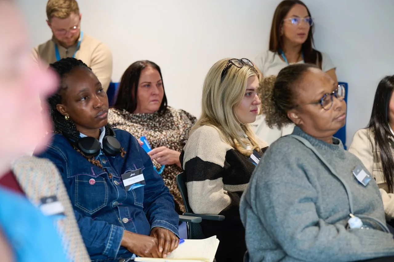 Engaged audience listening at Leeds to Leadership: Women in Tech, hosted by SCC for Leeds Digital Festival — event photography by Dock Street Studio, Leeds