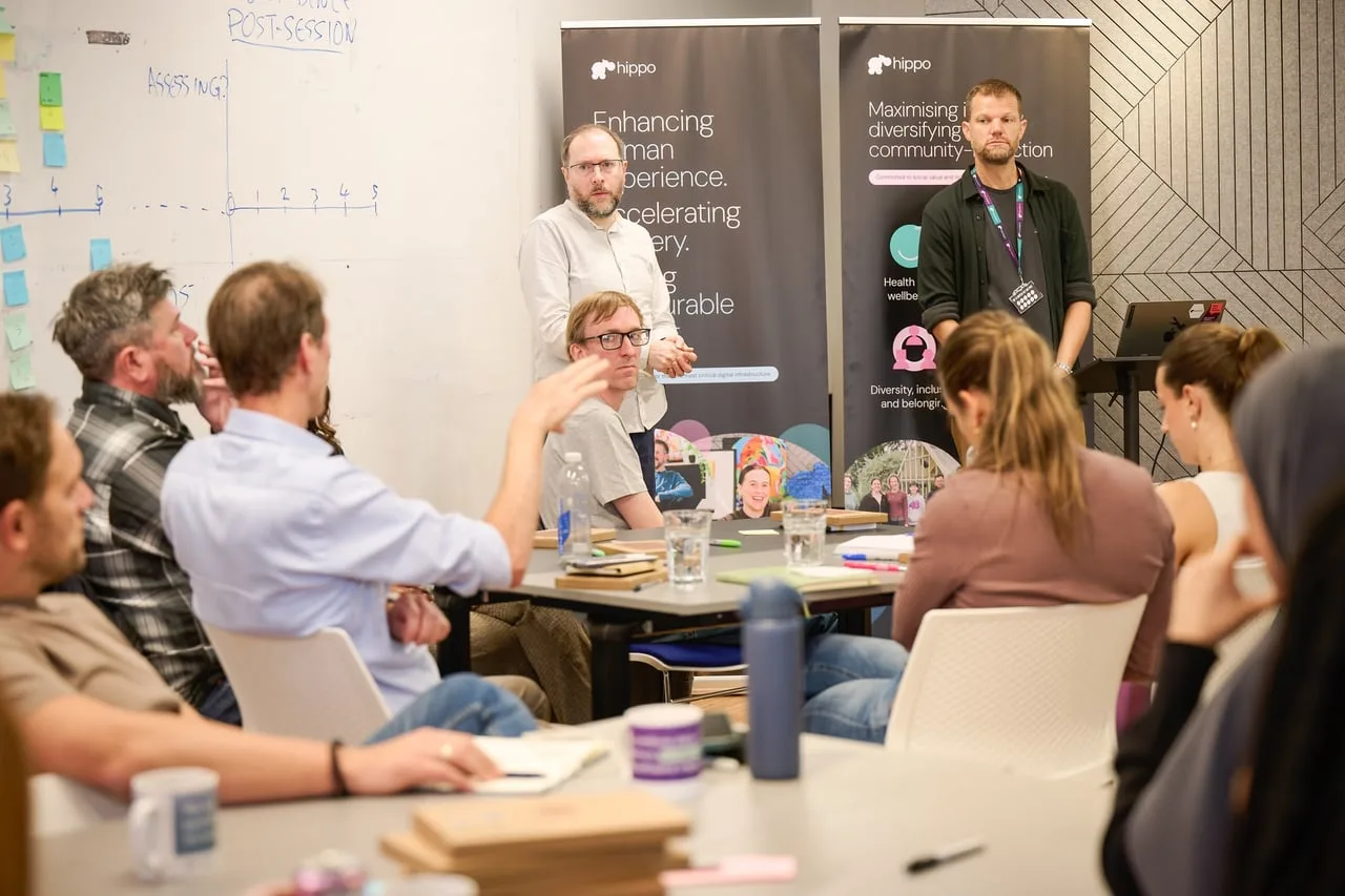 Workshop participants at Building a User-First Culture: Mapping Your Design, hosted by the FCA for Leeds Digital Festival — event photography by Dock Street Studio, Leeds