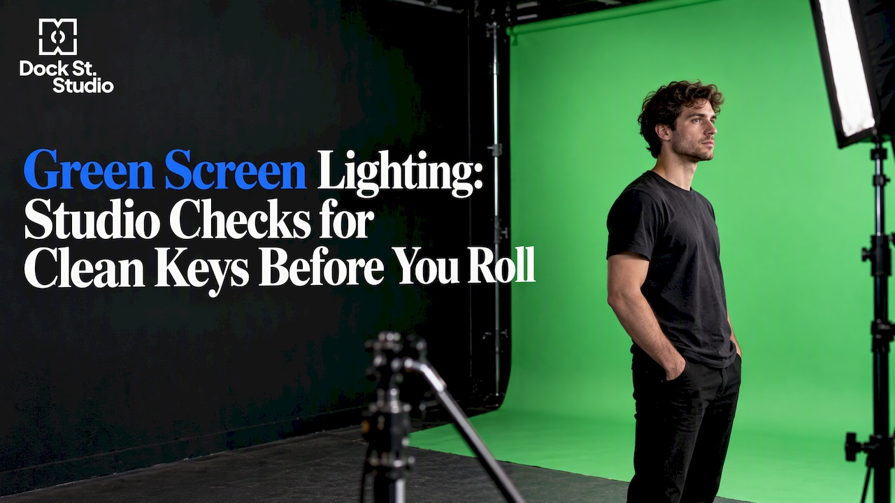 Green Screen Lighting for Clean Keys | Studio Hire Leeds