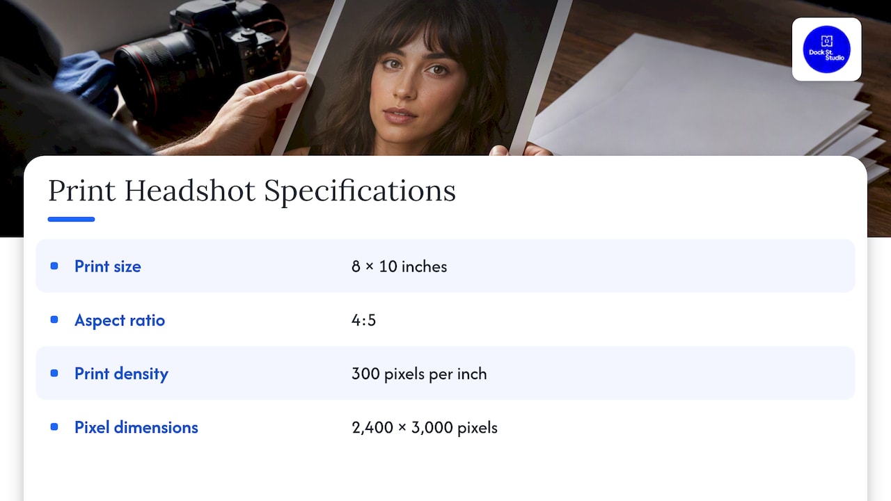 8x10 print dimensions and pixel resolution