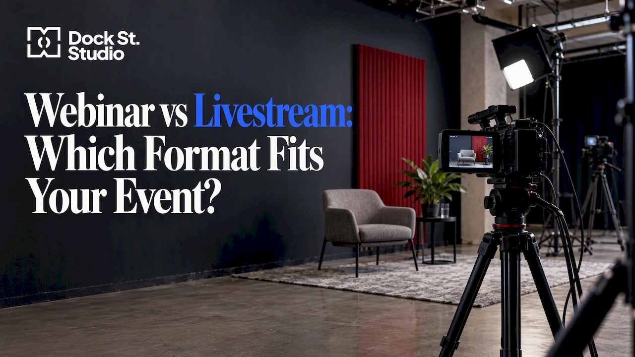 Webinar or Livestream? A Leeds Video Studio Guide