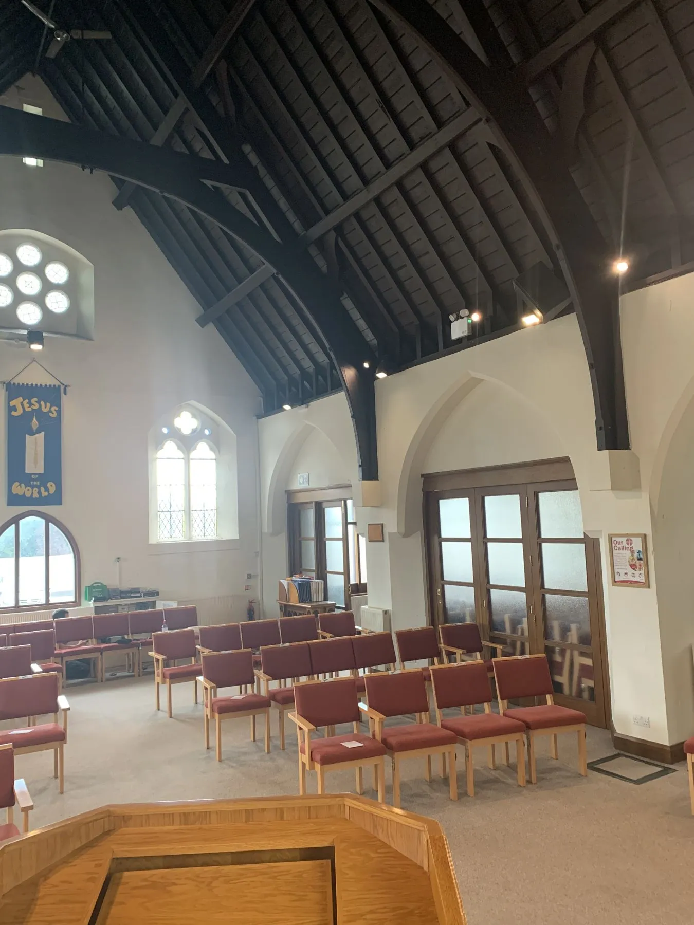 New lighting fitted by Bradgate in a community hall