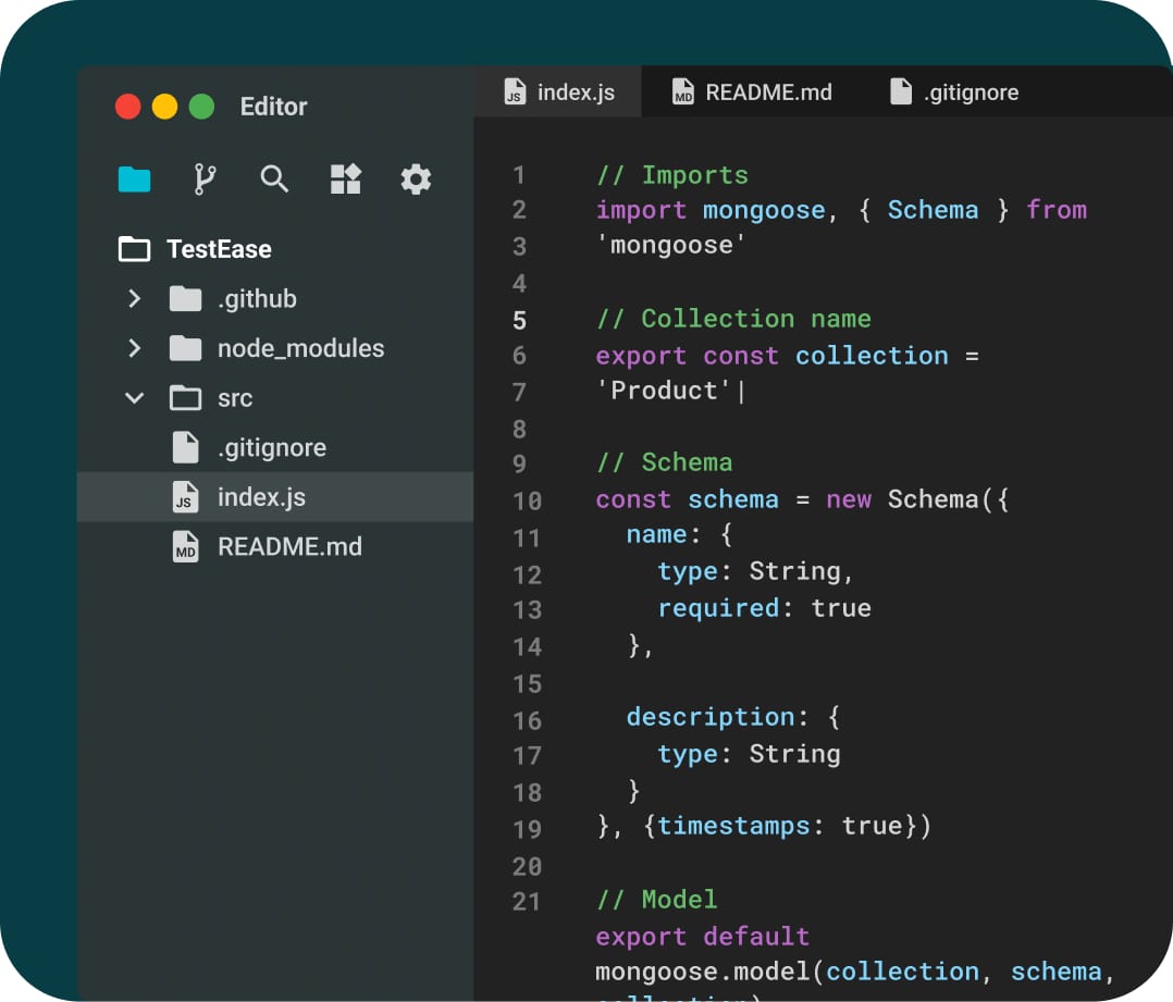 code example of TestEase