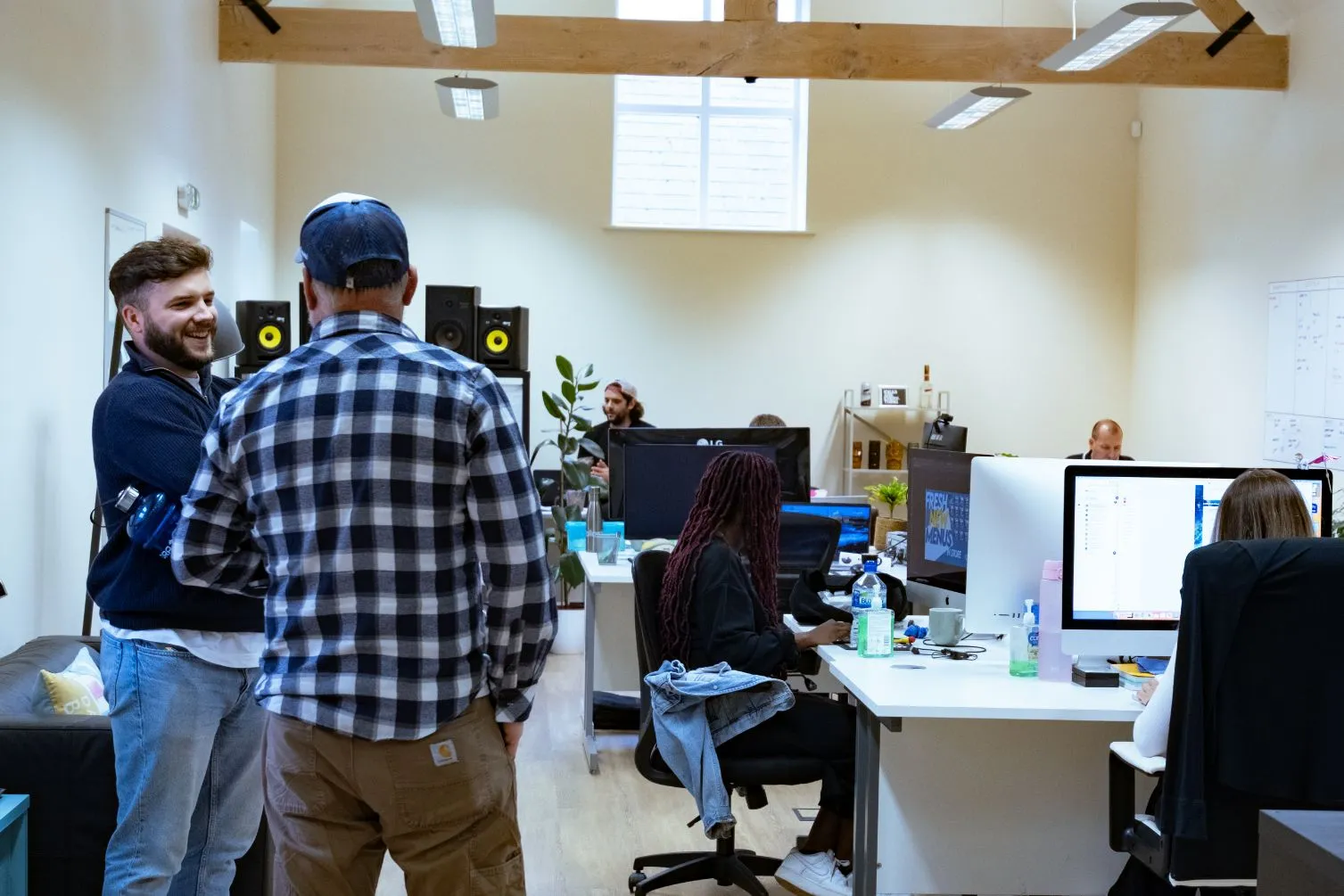internal view of CreativeFolks office with employees in